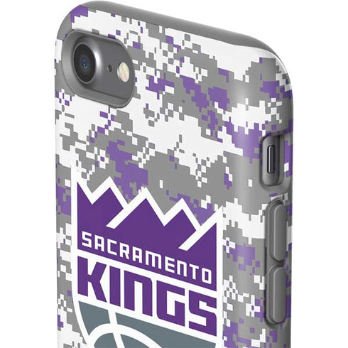NBA Sacramento Kings Purple Digi Camo iPhone SE (2nd & 3rd Gen) Pro Case