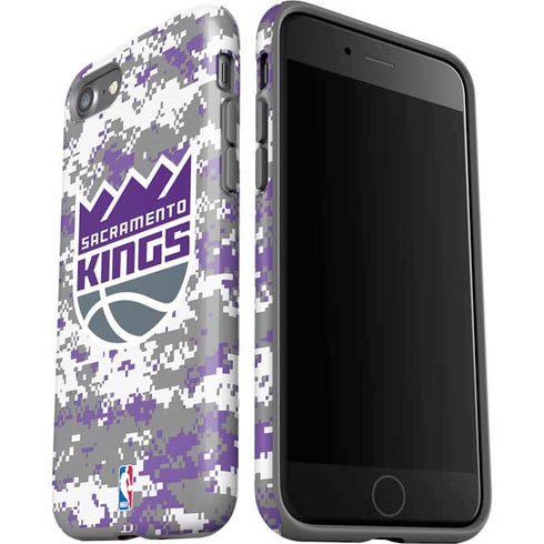 NBA Sacramento Kings Purple Digi Camo iPhone SE (2nd & 3rd Gen) Pro Case