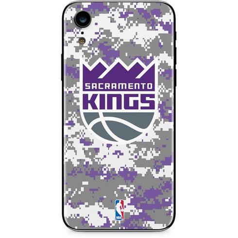 NBA Sacramento Kings Purple Digi Camo iPhone XR Skin