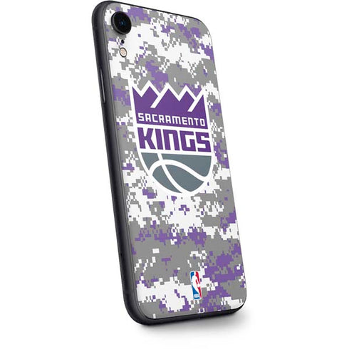 NBA Sacramento Kings Purple Digi Camo iPhone XR Skin