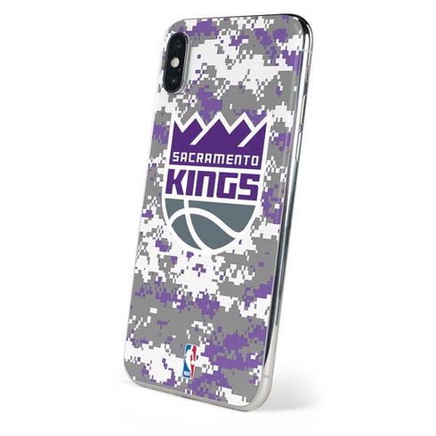 NBA Sacramento Kings Purple Digi Camo iPhone XS Max Skin