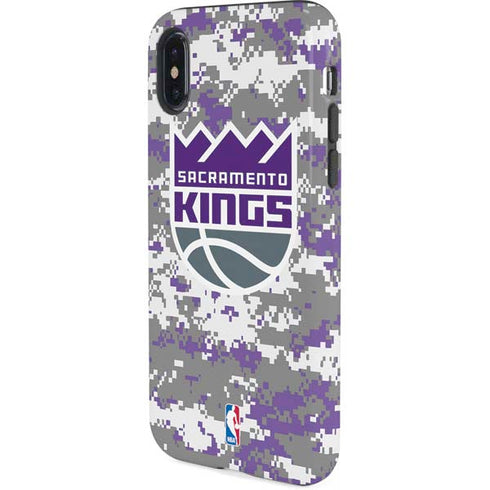 NBA Sacramento Kings Purple Digi Camo iPhone XS Pro Case