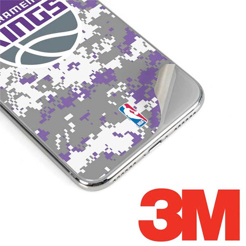 NBA Sacramento Kings Purple Digi Camo iPhone XS Skin