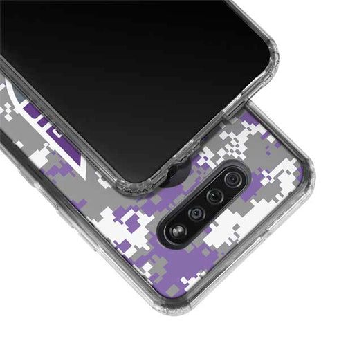NBA Sacramento Kings Purple Digi Camo LG K51/Q51 Clear Case