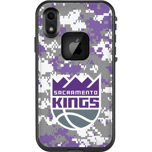 NBA Sacramento Kings Purple Digi Camo LifeProof Fre iPhone Skin
