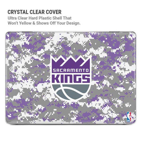 NBA Sacramento Kings Purple Digi Camo MacBook Pro 16in (2019-20) Case plus Skin
