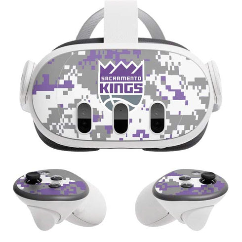 NBA Sacramento Kings Purple Digi Camo Meta Quest 3 Skin