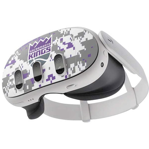 NBA Sacramento Kings Purple Digi Camo Meta Quest 3 Skin
