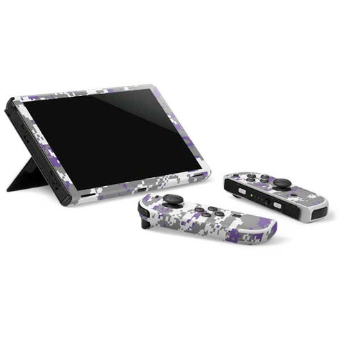 NBA Sacramento Kings Purple Digi Camo Nintendo Switch OLED (2021) Skin