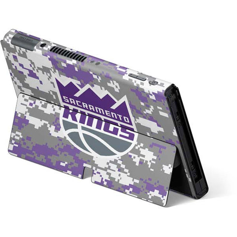 NBA Sacramento Kings Purple Digi Camo Nintendo Switch OLED (2021) Skin