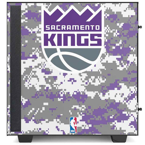 NBA Sacramento Kings Purple Digi Camo NZXT H510 Compact ATX Mid-Tower Case Skin