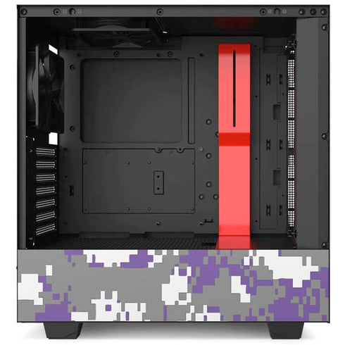NBA Sacramento Kings Purple Digi Camo NZXT H510 Compact ATX Mid-Tower Case Skin