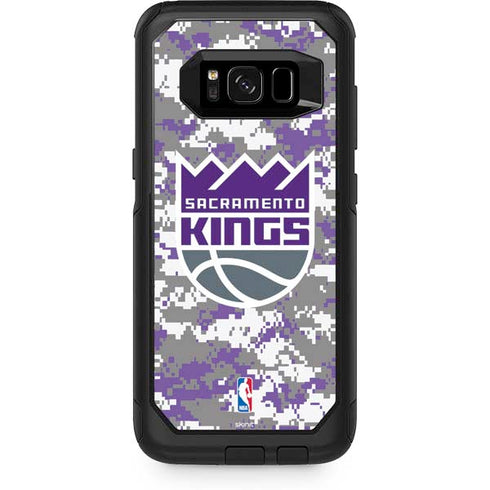 NBA Sacramento Kings Purple Digi Camo Otterbox Commuter Galaxy Skin