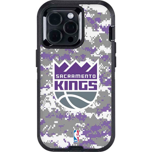 NBA Sacramento Kings Purple Digi Camo Otterbox Defender iPhone Skin