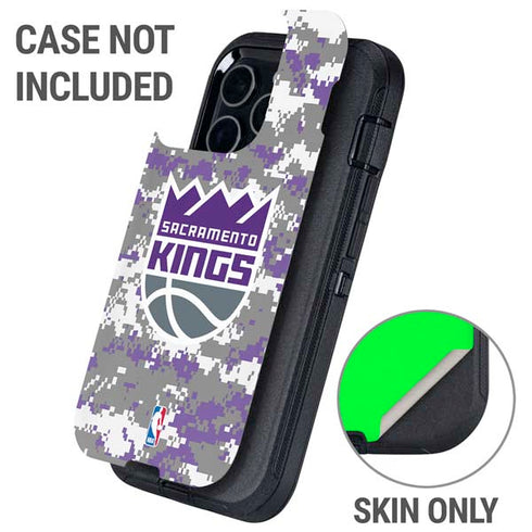 NBA Sacramento Kings Purple Digi Camo Otterbox Defender iPhone Skin