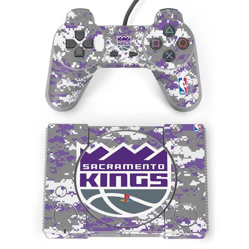 NBA Sacramento Kings Purple Digi Camo PlayStation Classic Bundle Skin
