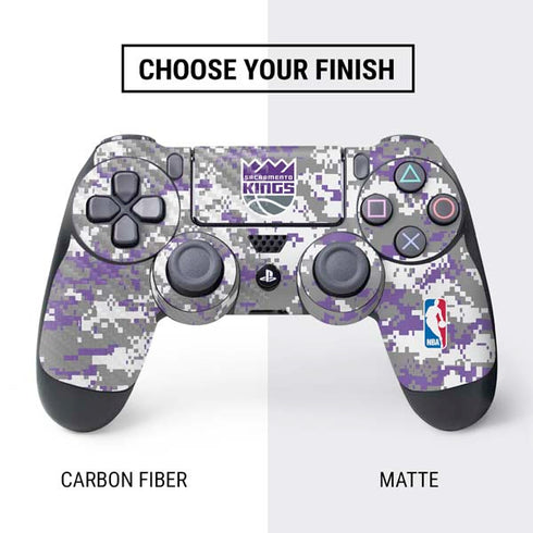 NBA Sacramento Kings Purple Digi Camo PS4 Controller Skin