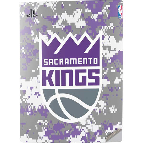 NBA Sacramento Kings Purple Digi Camo PS5 Digital Edition Console Skin
