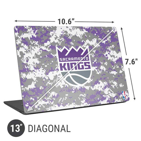 NBA Sacramento Kings Purple Digi Camo Universal Laptop 13in (10.6 x 7.6in) Skin