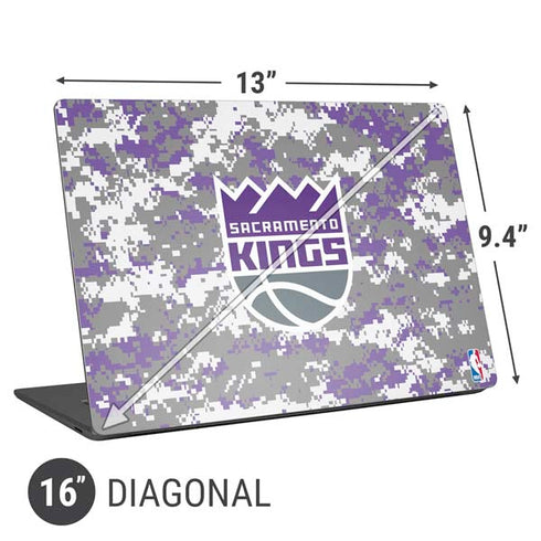 NBA Sacramento Kings Purple Digi Camo Universal Laptop 16in (13 x 9.4in) Skin