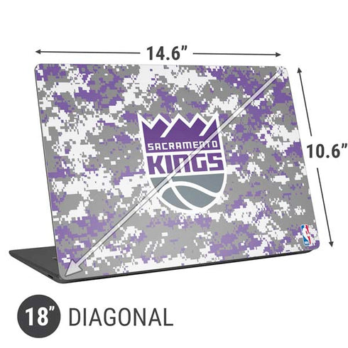 NBA Sacramento Kings Purple Digi Camo Universal Laptop 18in (14.6 x 10.6in) Skin
