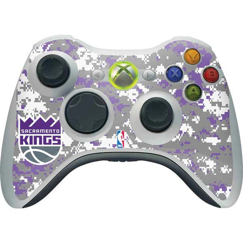 NBA Sacramento Kings Purple Digi Camo Xbox 360 Wireless Controller Skin