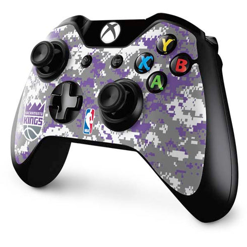 NBA Sacramento Kings Purple Digi Camo Xbox One Controller Skin