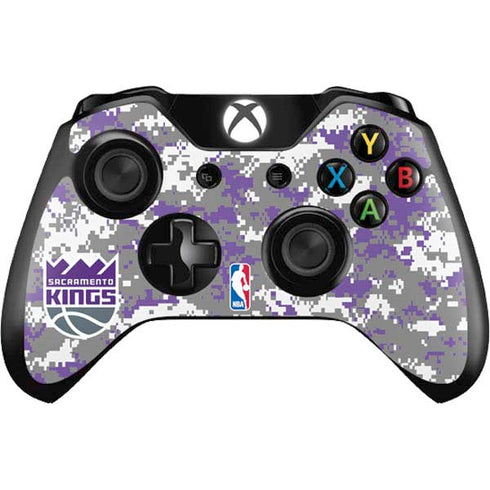 NBA Sacramento Kings Purple Digi Camo Xbox One Controller Skin