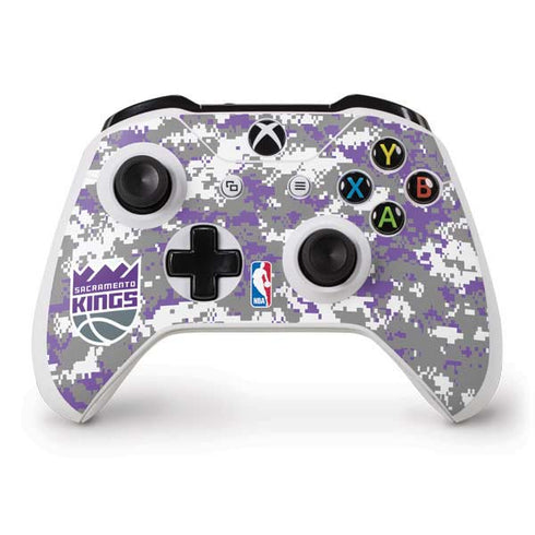NBA Sacramento Kings Purple Digi Camo Xbox One S Controller Skin