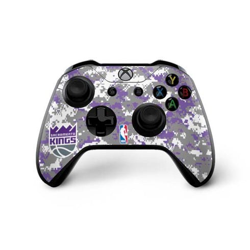 NBA Sacramento Kings Purple Digi Camo Xbox One X Controller Skin
