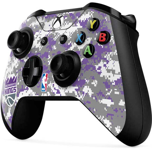 NBA Sacramento Kings Purple Digi Camo Xbox One X Controller Skin