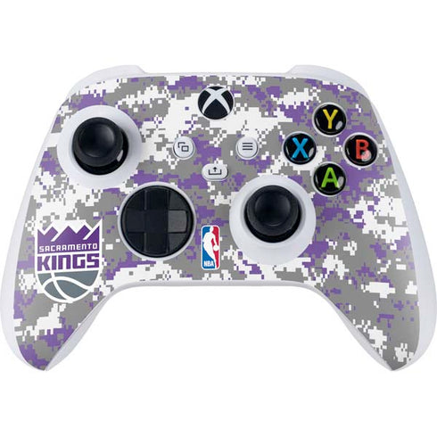 NBA Sacramento Kings Purple Digi Camo Xbox Series S Controller Skin