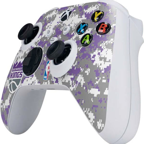 NBA Sacramento Kings Purple Digi Camo Xbox Series S Controller Skin