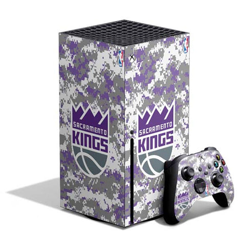 NBA Sacramento Kings Purple Digi Camo Xbox Series X Bundle Skin