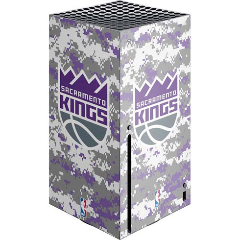 NBA Sacramento Kings Purple Digi Camo Xbox Series X Console Skin