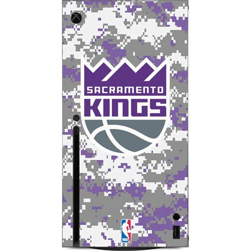NBA Sacramento Kings Purple Digi Camo Xbox Series X Console Skin