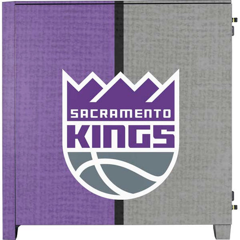 NBA Sacramento Kings Split Canvas Corsair 4000D Tempered Glass Mid-Tower ATX Case Skin