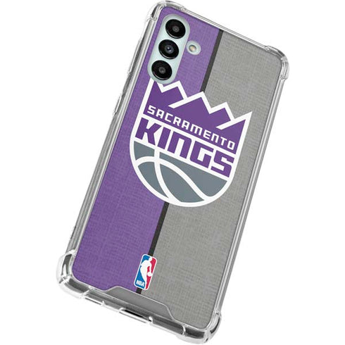 NBA Sacramento Kings Split Canvas Galaxy A13 5G Clear Case