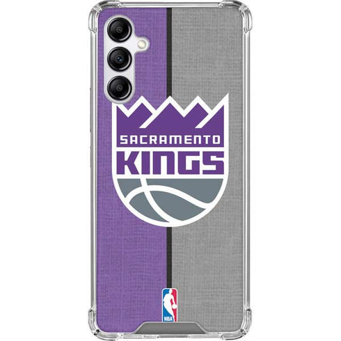 NBA Sacramento Kings Split Canvas Galaxy A14 5G Clear Case