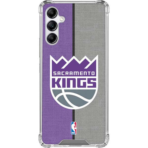 NBA Sacramento Kings Split Canvas Galaxy A15 5G Clear Case