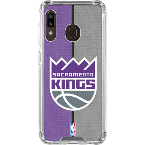 NBA Sacramento Kings Split Canvas Galaxy A30 Clear Case