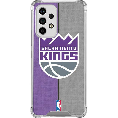 NBA Sacramento Kings Split Canvas Galaxy A53 5G Clear Case