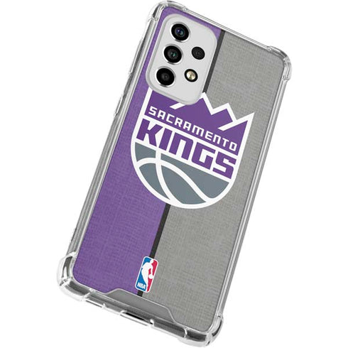 NBA Sacramento Kings Split Canvas Galaxy A53 5G Clear Case
