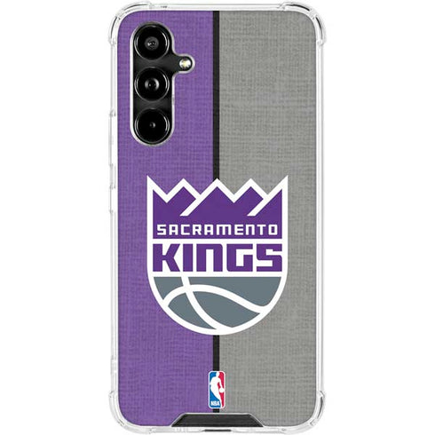 NBA Sacramento Kings Split Canvas Galaxy A54 5G Clear Case