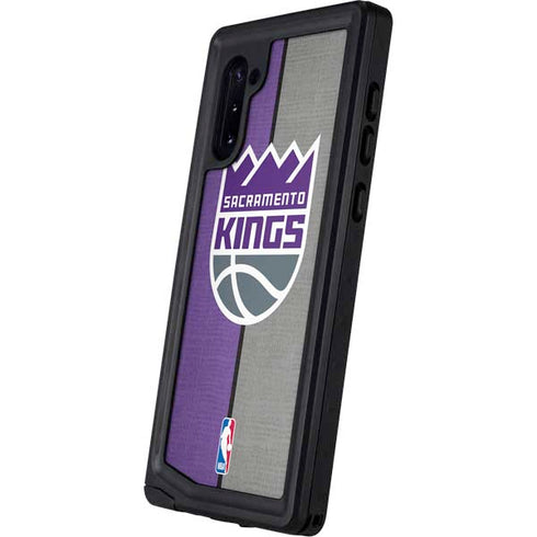 NBA Sacramento Kings Split Canvas Galaxy Note 10 Waterproof Case