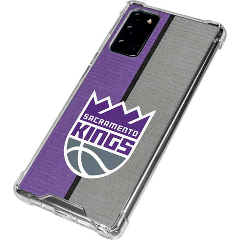 NBA Sacramento Kings Split Canvas Galaxy Note20 5G Clear Case