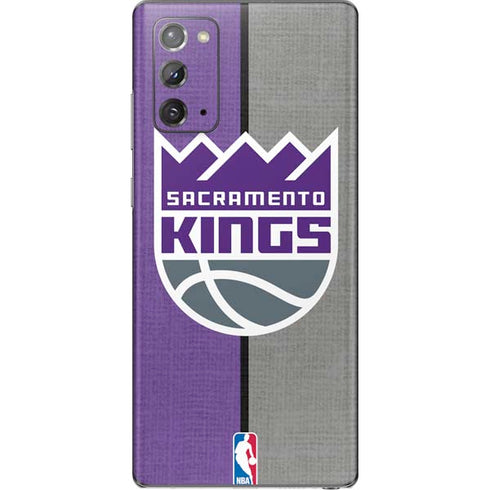 NBA Sacramento Kings Split Canvas Galaxy Note20 5G Skin