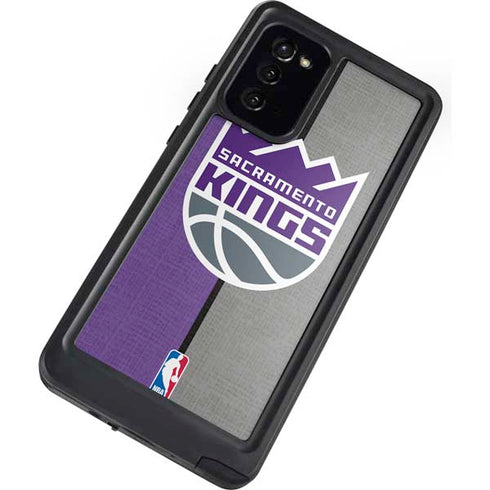 NBA Sacramento Kings Split Canvas Galaxy Note20 5G Waterproof Case
