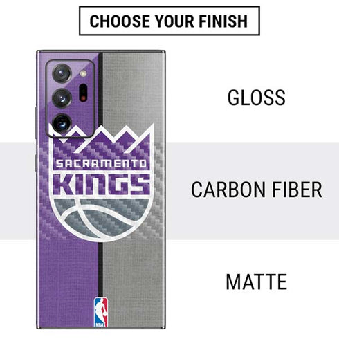 NBA Sacramento Kings Split Canvas Galaxy Note20 Ultra 5G Skin