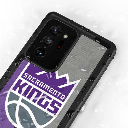 NBA Sacramento Kings Split Canvas Galaxy Note20 Ultra 5G Waterproof Case